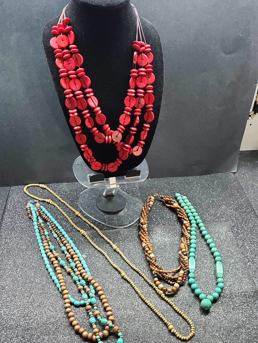 Multi-Strand Statement Necklace Bundle